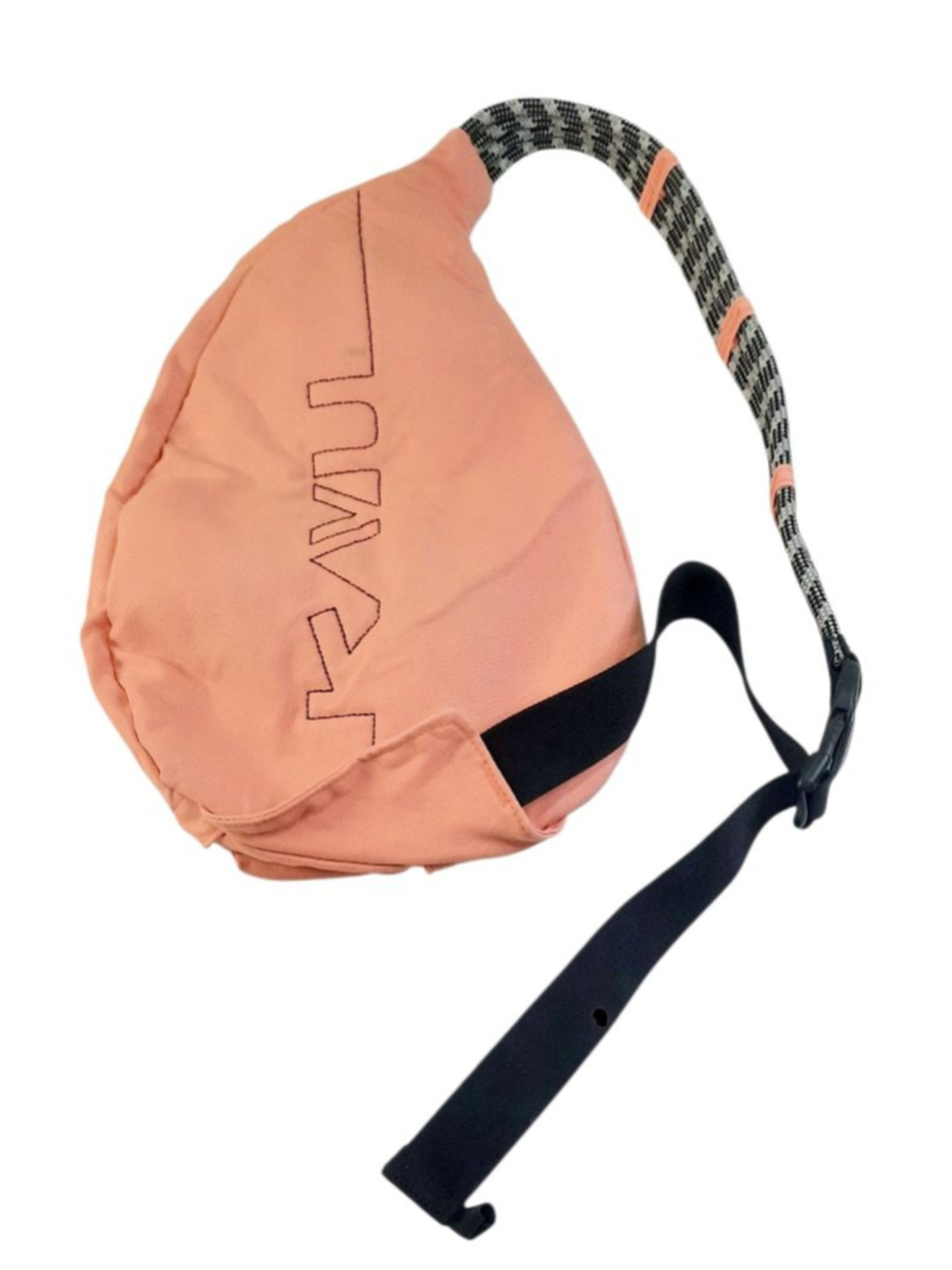 Kavu Rope Sling Solid Coral Backpack Crossbody with pink Lining - Picture 2 of 5